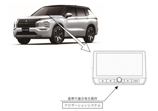 アウトランダーPHEV 純正ナビ リコール